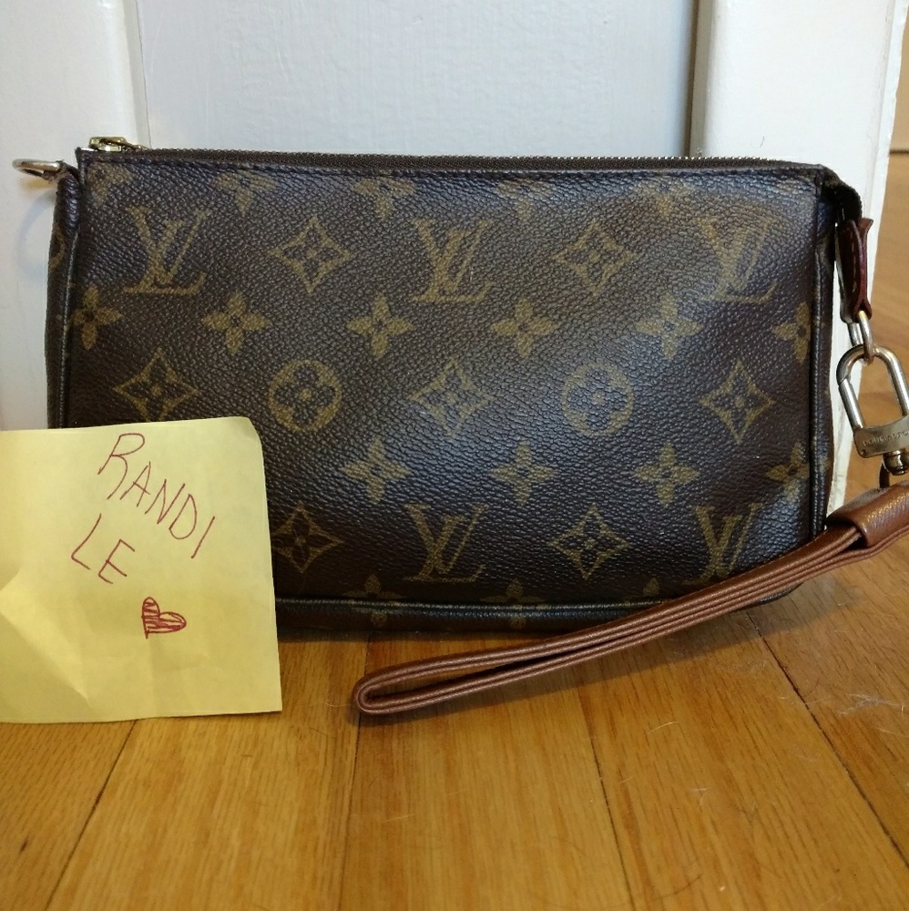 Authentic Louis Vuitton Pouchette with wristlet